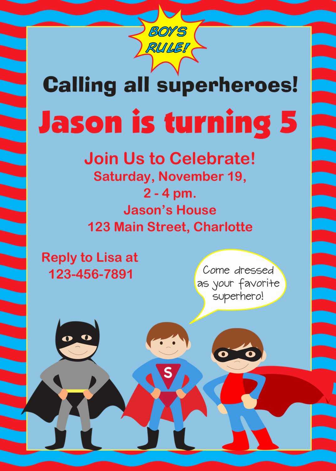 Calling All Superheroes Invitation Template Free With Regard To Superhero Birthday Card Template