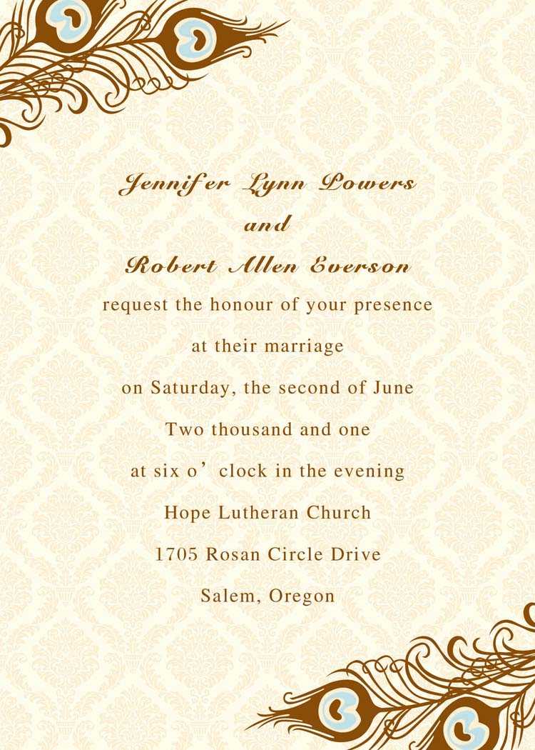 Card Invites – Colona.rsd7 For Sample Wedding Invitation Cards Templates