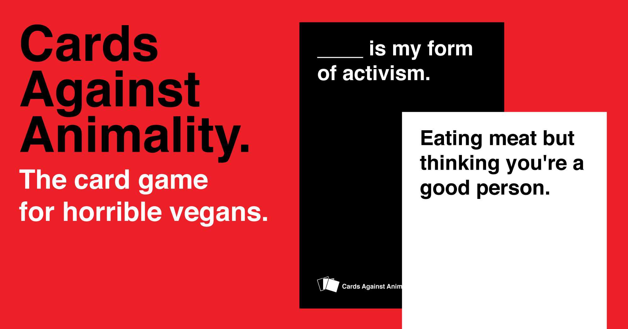 Cards Against Animality – Anti Speciesist Action Collective With Regard To Cards Against Humanity Template