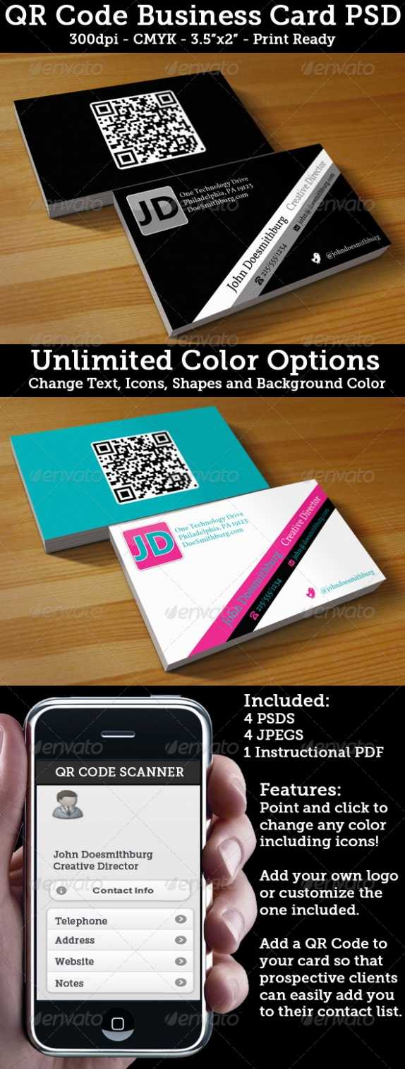 Cardview – Business Card & Visit Card Design Inspiration With Regard To Qr Code Business Card Template