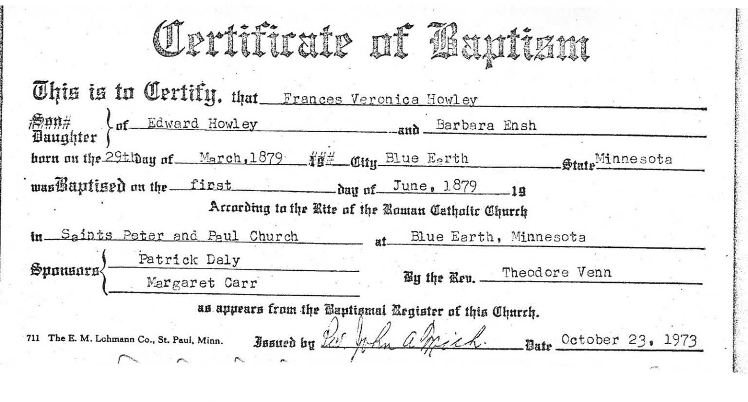 Catholic Baptism Certificate Template ] Baptismal Regarding Roman