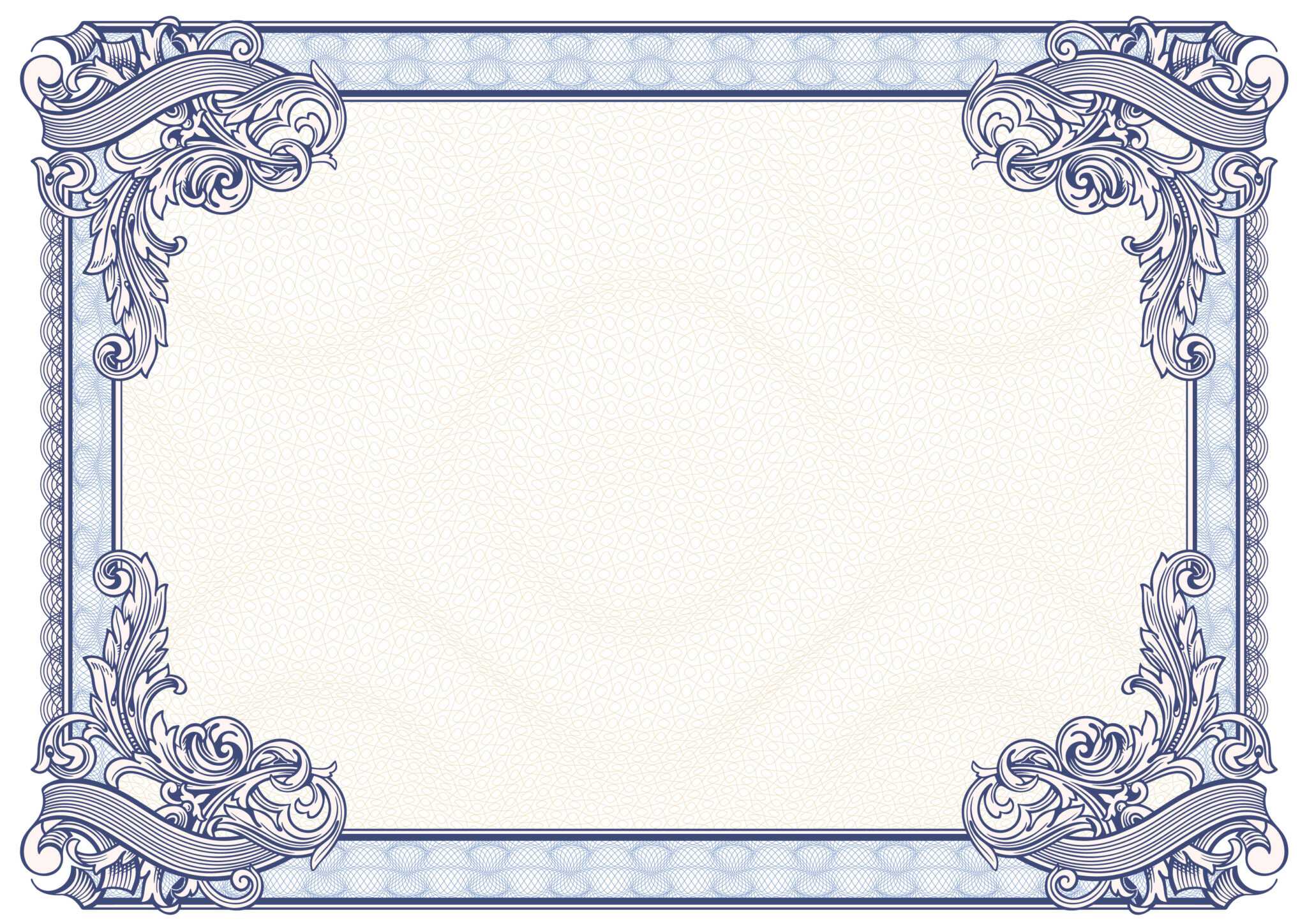 Award Certificate Border Template