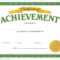 Certificate Of Achievement Template – Certificate Templates With Army Certificate Of Achievement Template