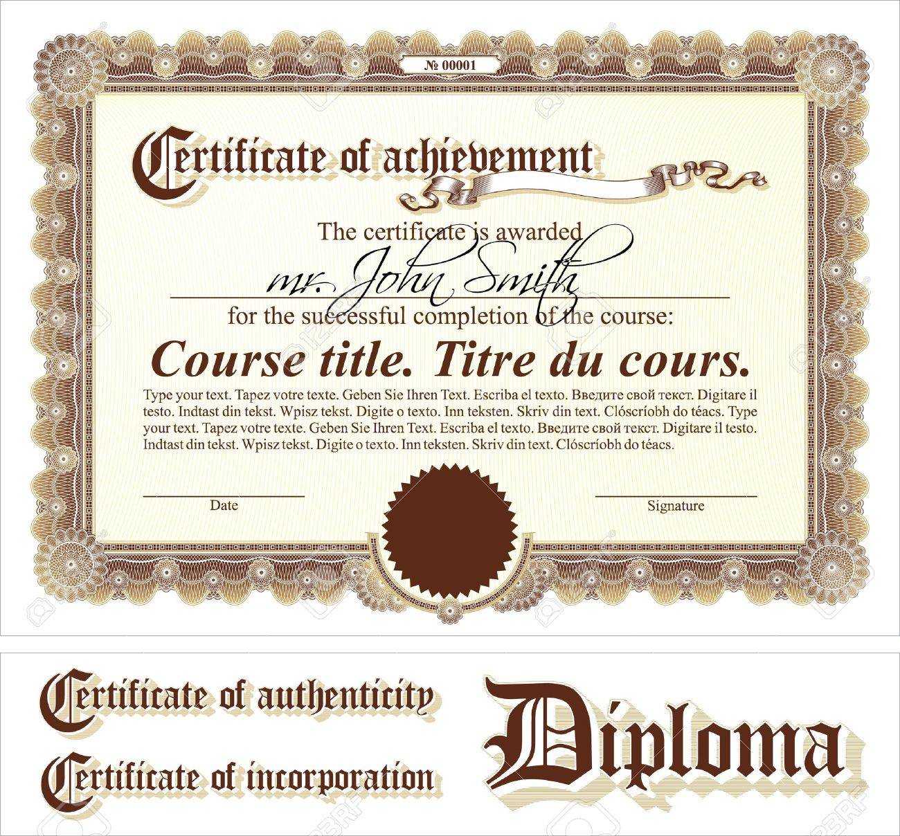 Certificate Of Authenticity Template For Photography Within Certificate Of Authenticity Template