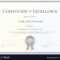 Certificate Of Excellence Template With Regard To Free Certificate Of Excellence Template