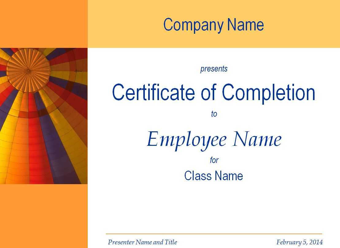 Certificate Of Training Completion Template Regarding Free Training Completion Certificate Templates