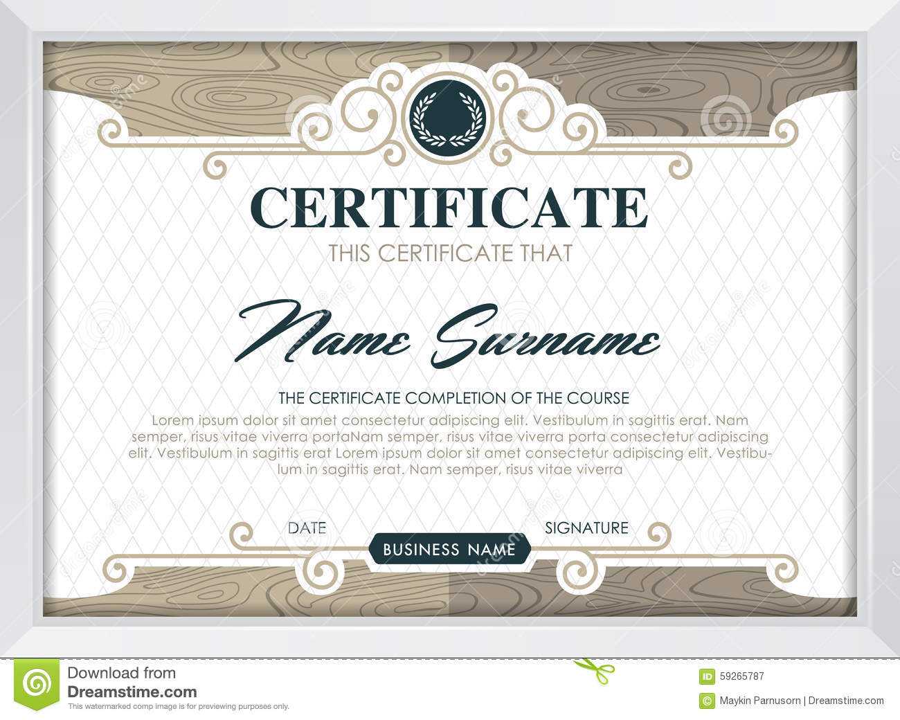 Certificate Stock Vector. Illustration Of Antique, Award Within Qualification Certificate Template