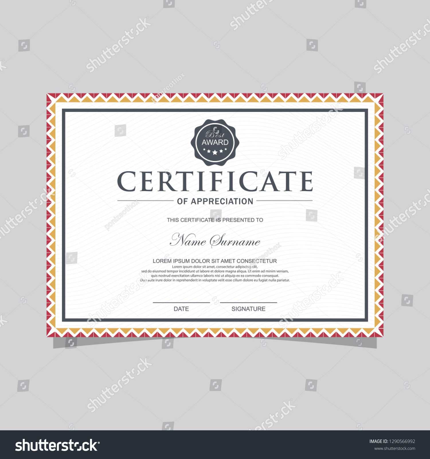 Certificate Template Diploma Currency Border Award | Royalty Within Academic Award Certificate Template