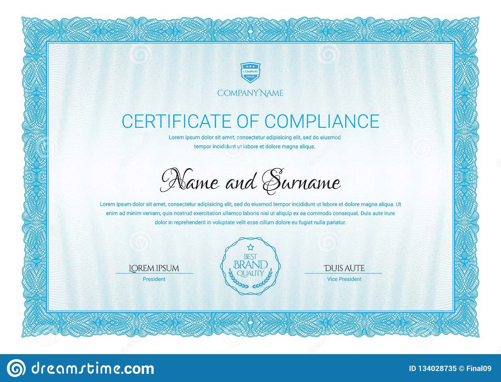 Certificate Template. Diploma Of Modern Design Or Gift Intended For Company Gift Certificate Template