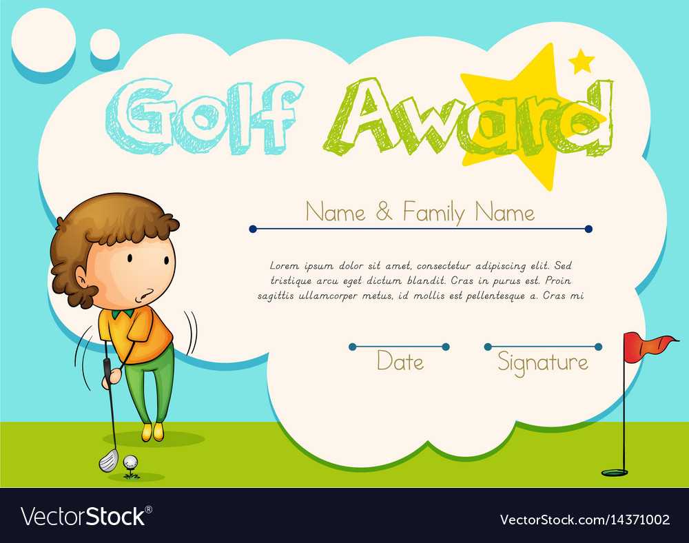 Certificate Template For Golf Award Intended For Golf Certificate Template Free
