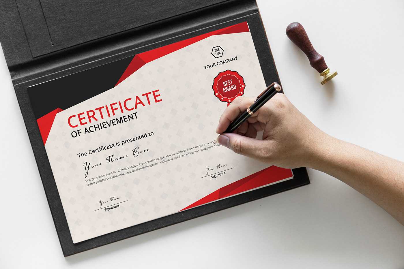 Certificate Template On Behance Inside Pages Certificate Templates