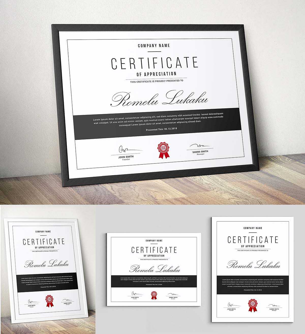 Certificate Template Psd | Free Download Intended For Mock Certificate Template