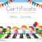 Certificate Template With Children Crossing Road Background Throughout Crossing The Line Certificate Template