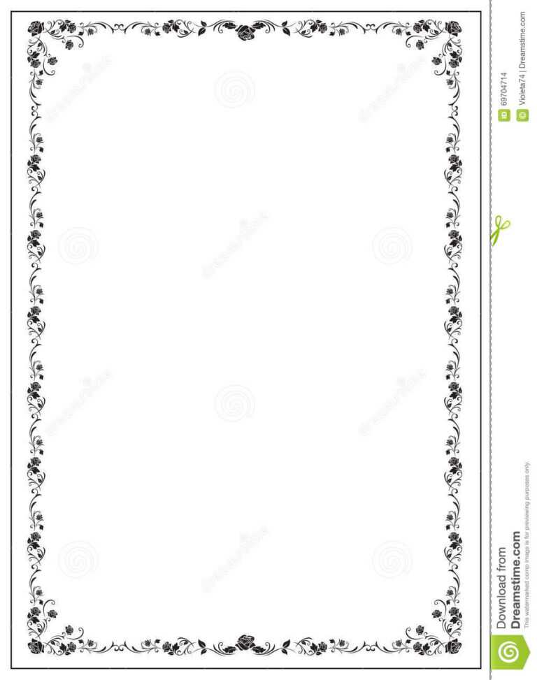 Certificate Floral Border And Template Design Stock V vrogue co