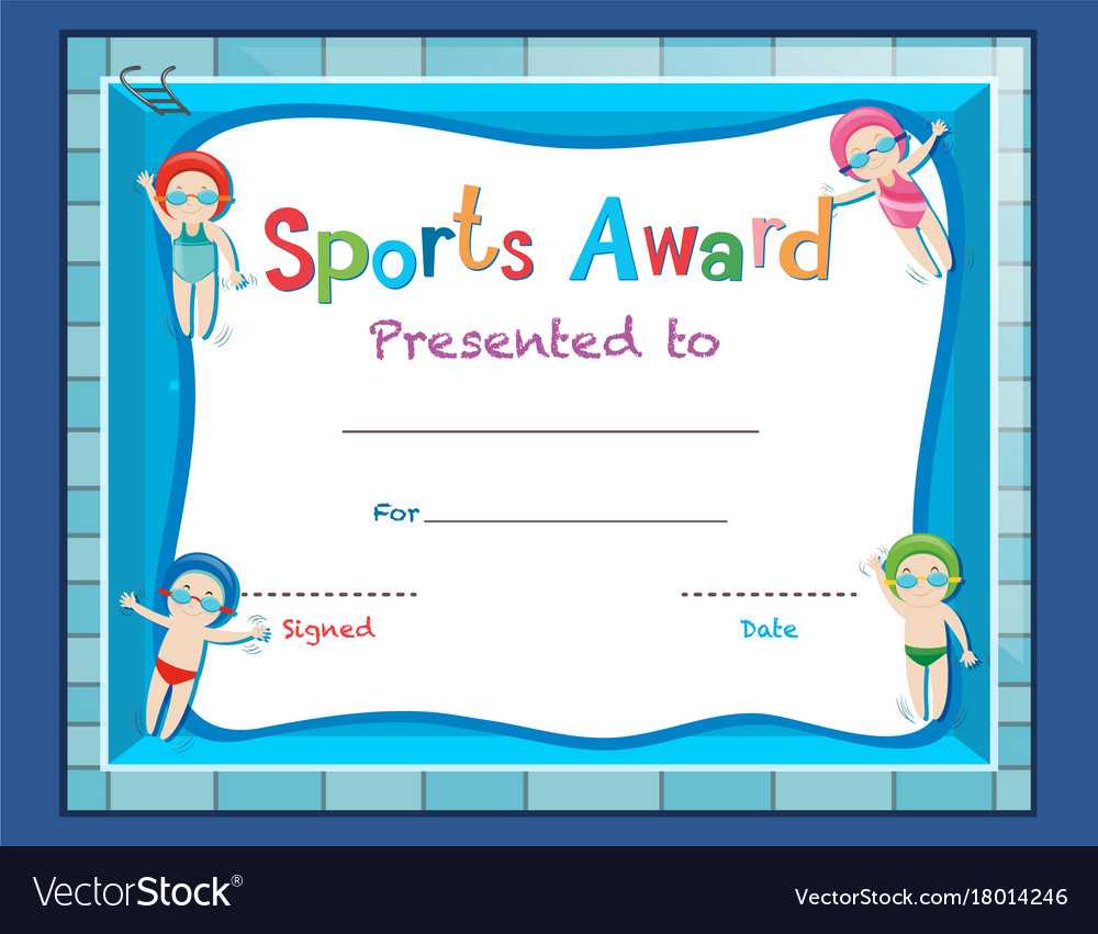 Certificate Template With Kids Swimming Pertaining To Free Swimming Certificate Templates