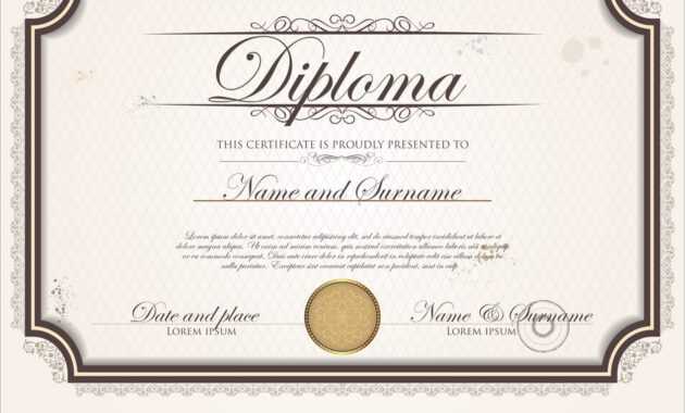 Certificate Template with regard to Commemorative Certificate Template