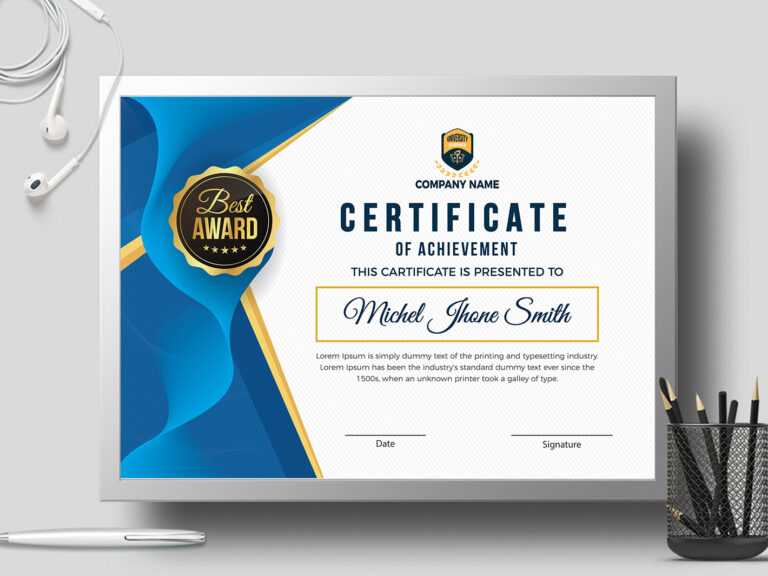 Landscape Certificate Templates