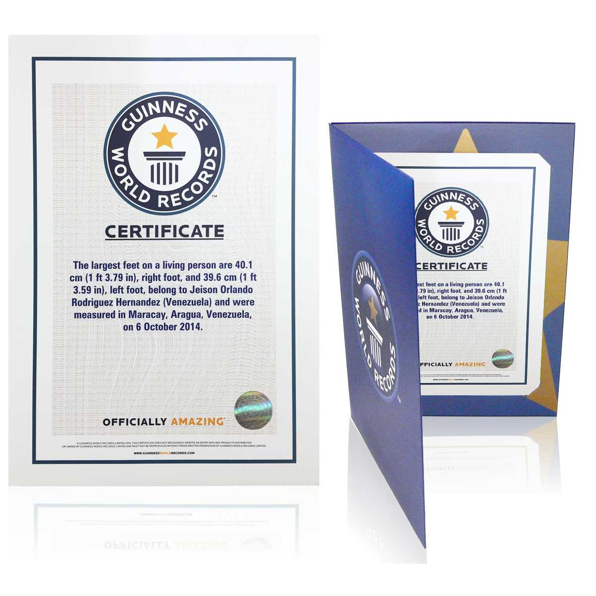 Certificates regarding Guinness World Record Certificate Template