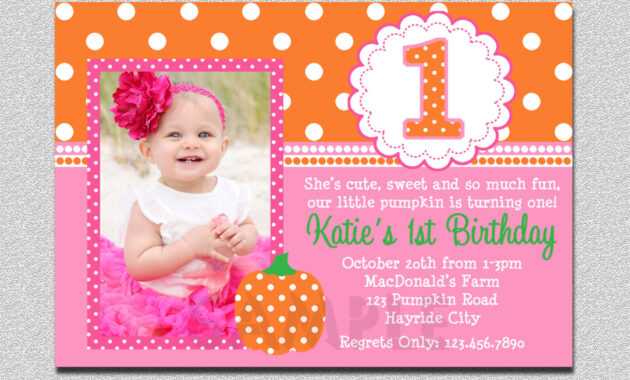 Cheap First Birthday Invitation Template – Bagvania with First Birthday Invitation Card Template