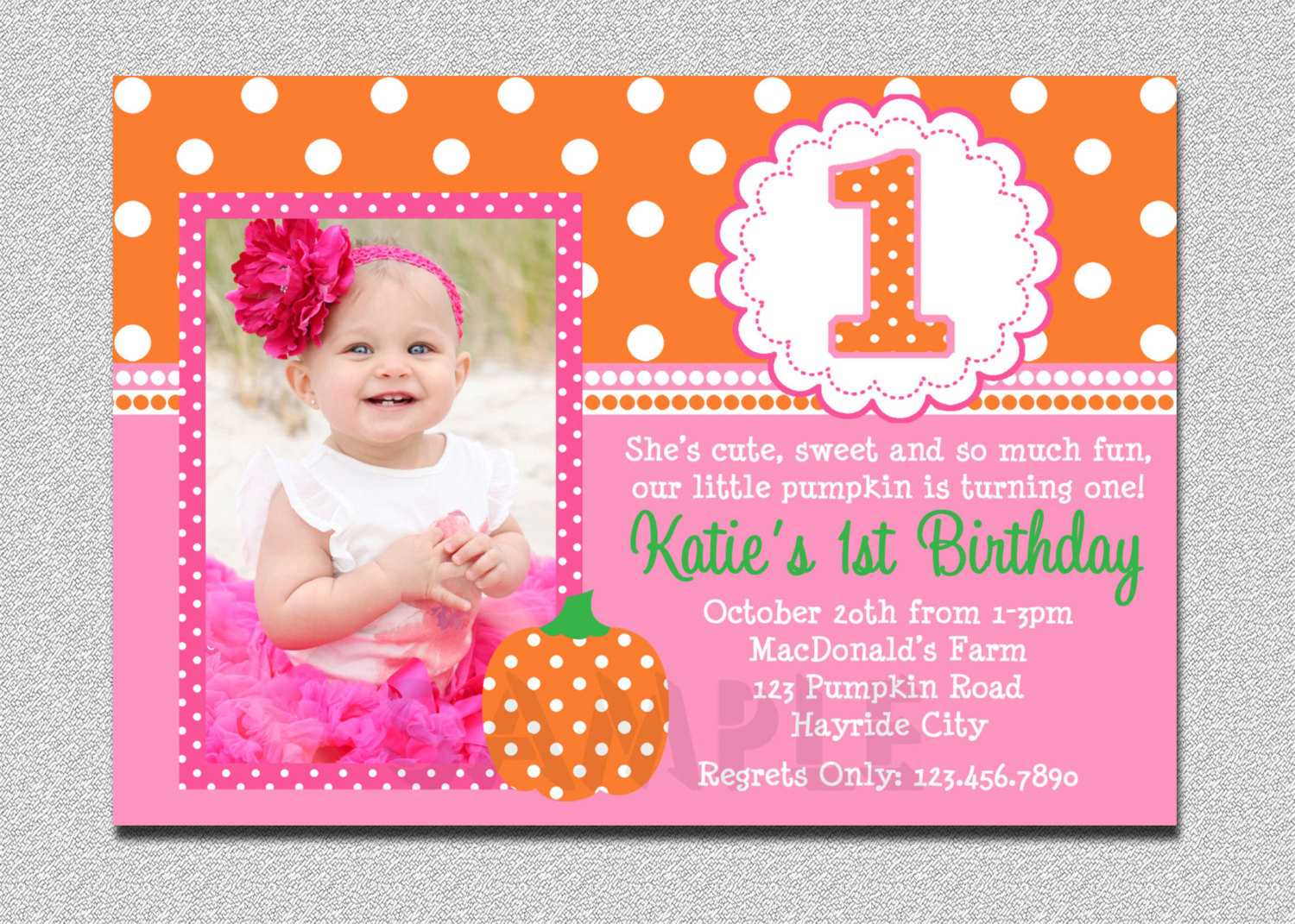 Cheap First Birthday Invitation Template – Bagvania With First Birthday Invitation Card Template