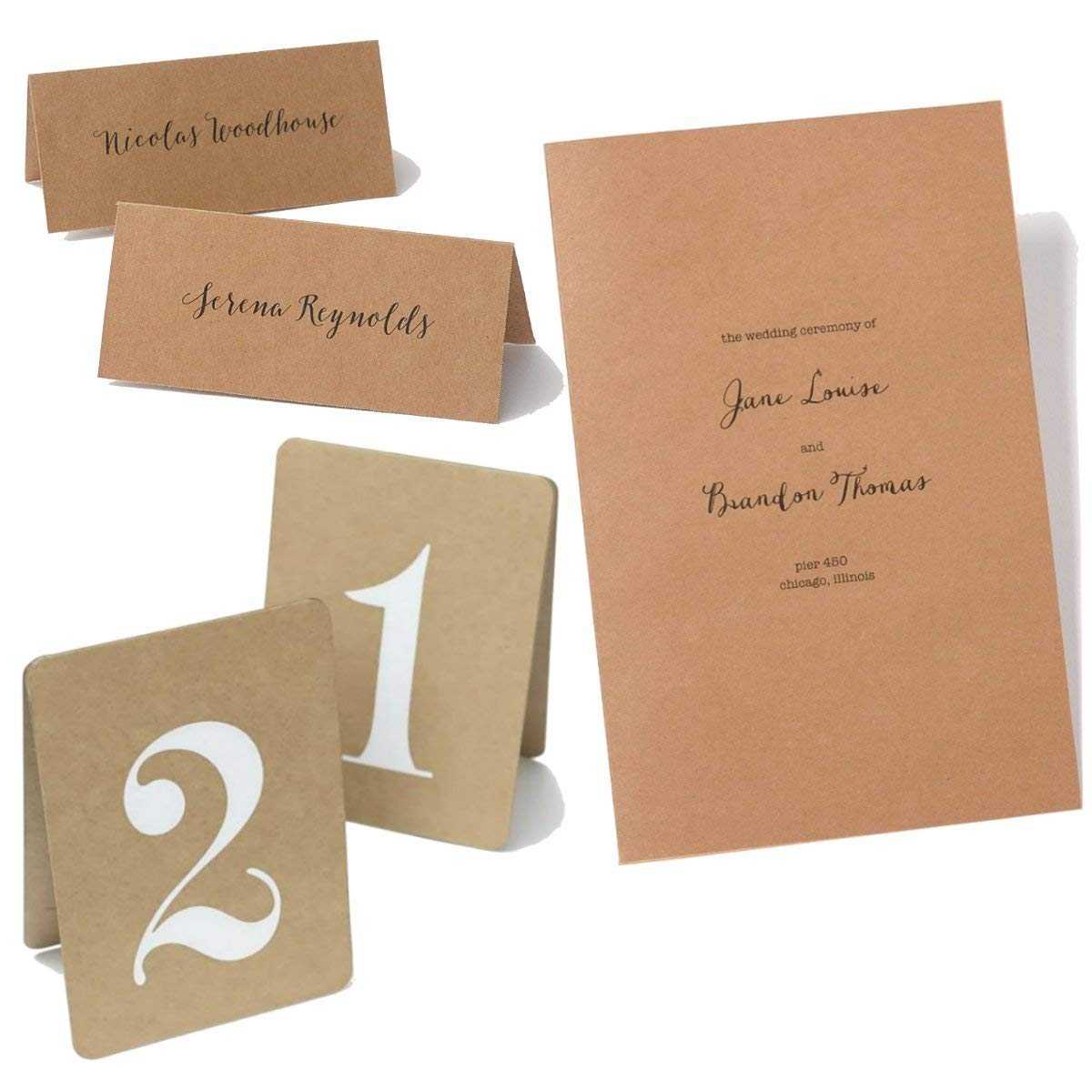 Gartner Studios Kraft Printable Place Cards In Gartner Studios Place