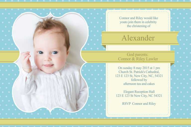 Christening Invitation : Christening Invitation Template Throughout ...