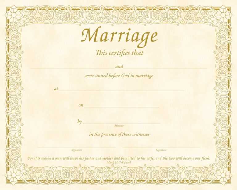 Christian Certificate Template Christian Marriage Inside Christian Certificate Template 