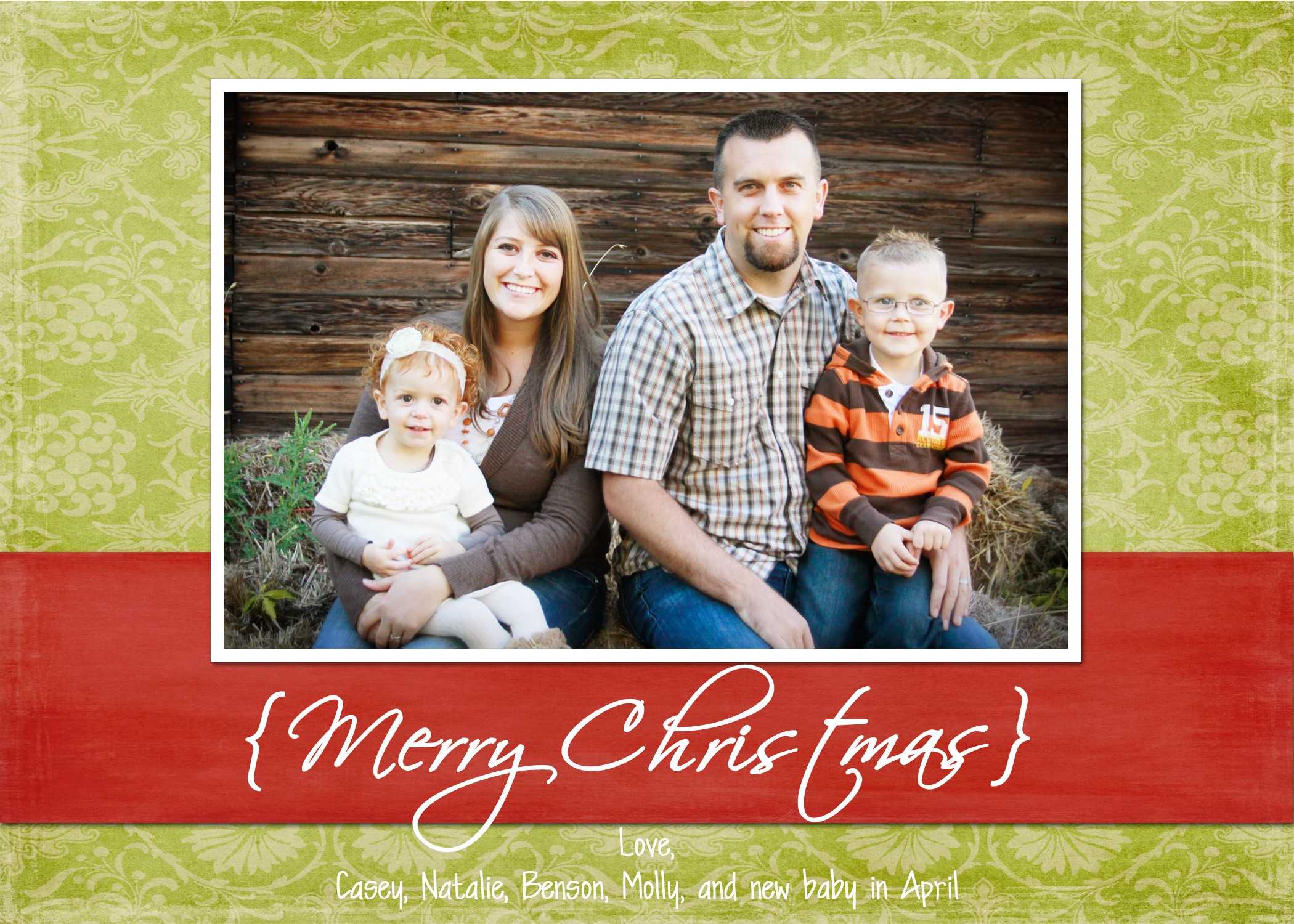 christmas photo card templates photoshop free