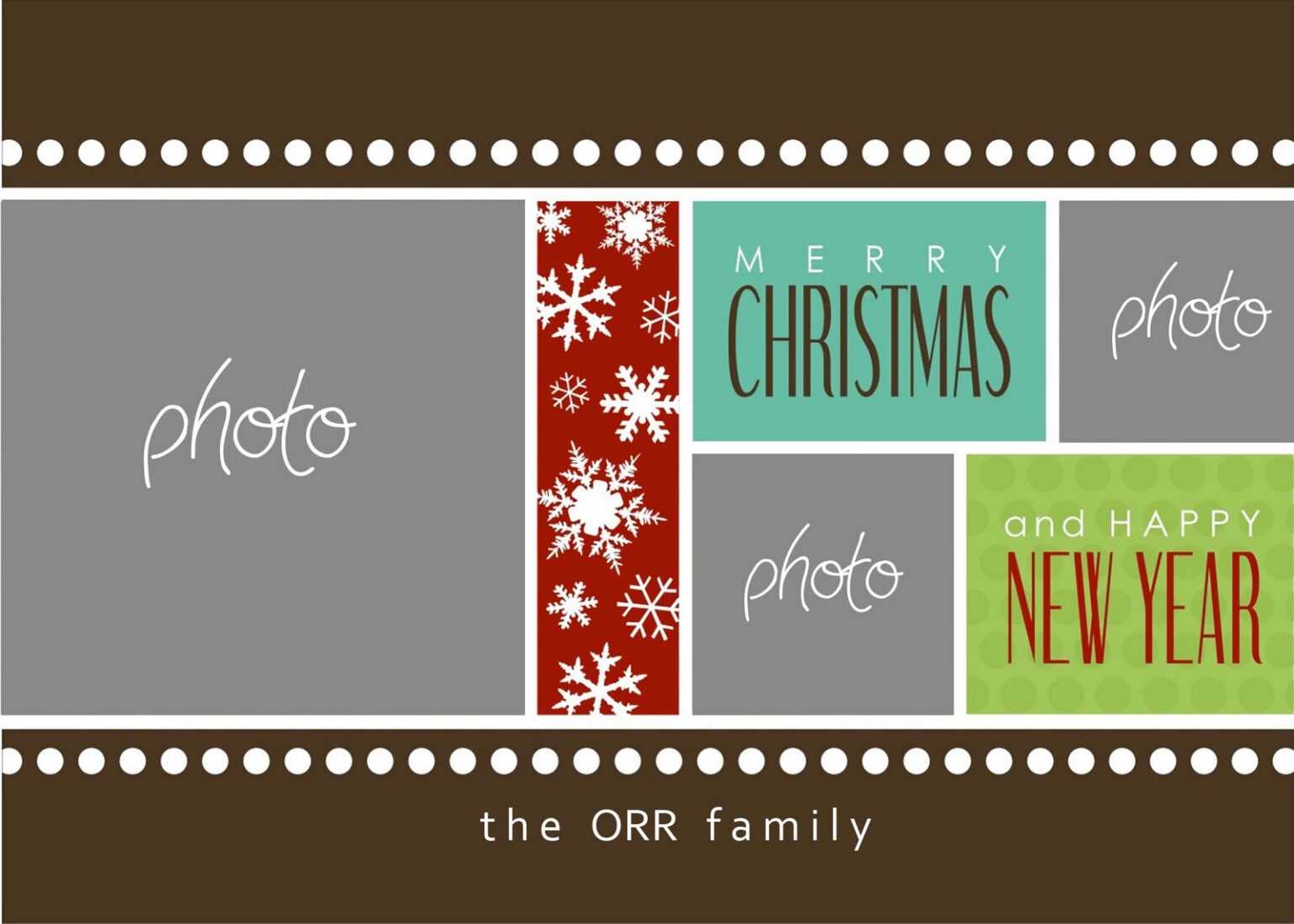 christmas card template for photoshop