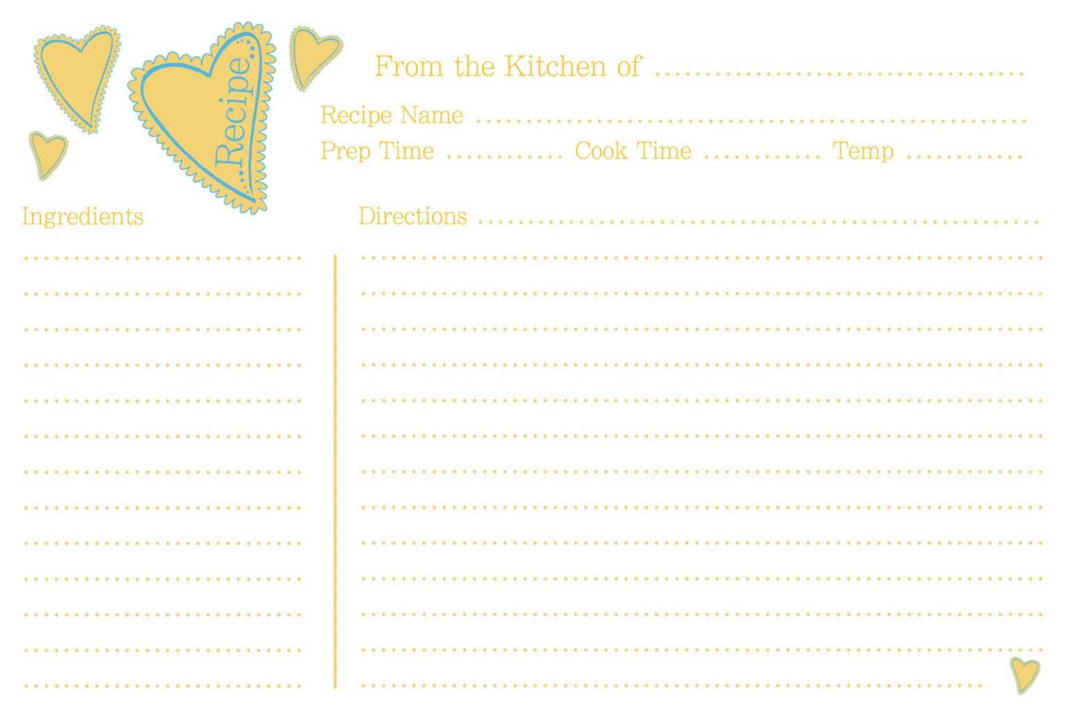 Christmas Cookie Exchange Recipe Card Template Food Fox With Cookie