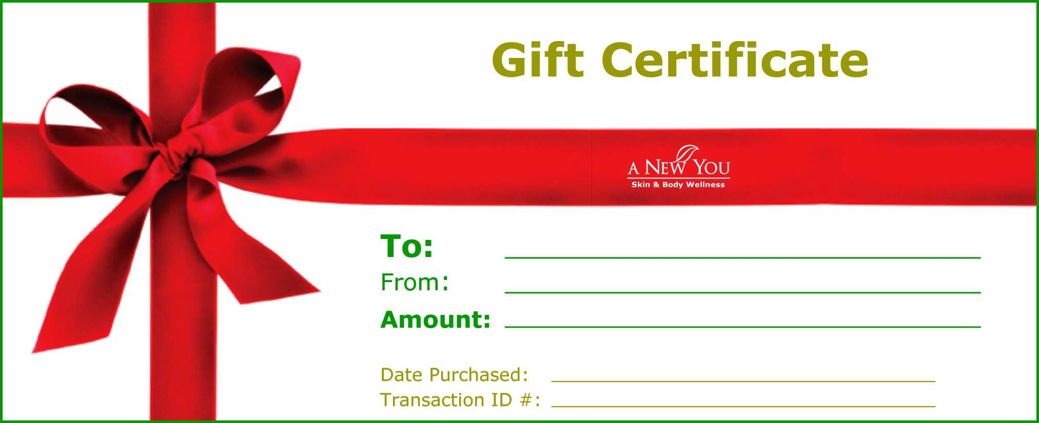 Christmas Gift Certificate Clipart Inside Gift Certificate Log Template