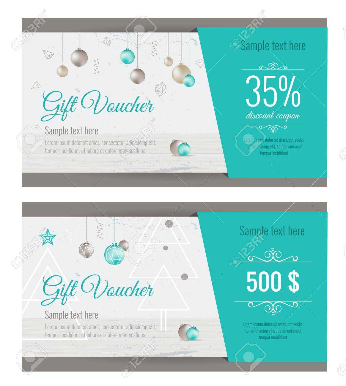 Christmas Gift Voucher Coupon Discount. Gift Certificate Template.. With Merry Christmas Gift Certificate Templates