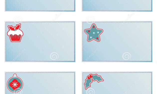 Christmas Note Cards Stock Vector. Illustration Of regarding Christmas Note Card Templates