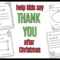 Christmas "thank You Cards" Coloring Page Pertaining To Christmas Thank You Card Templates Free
