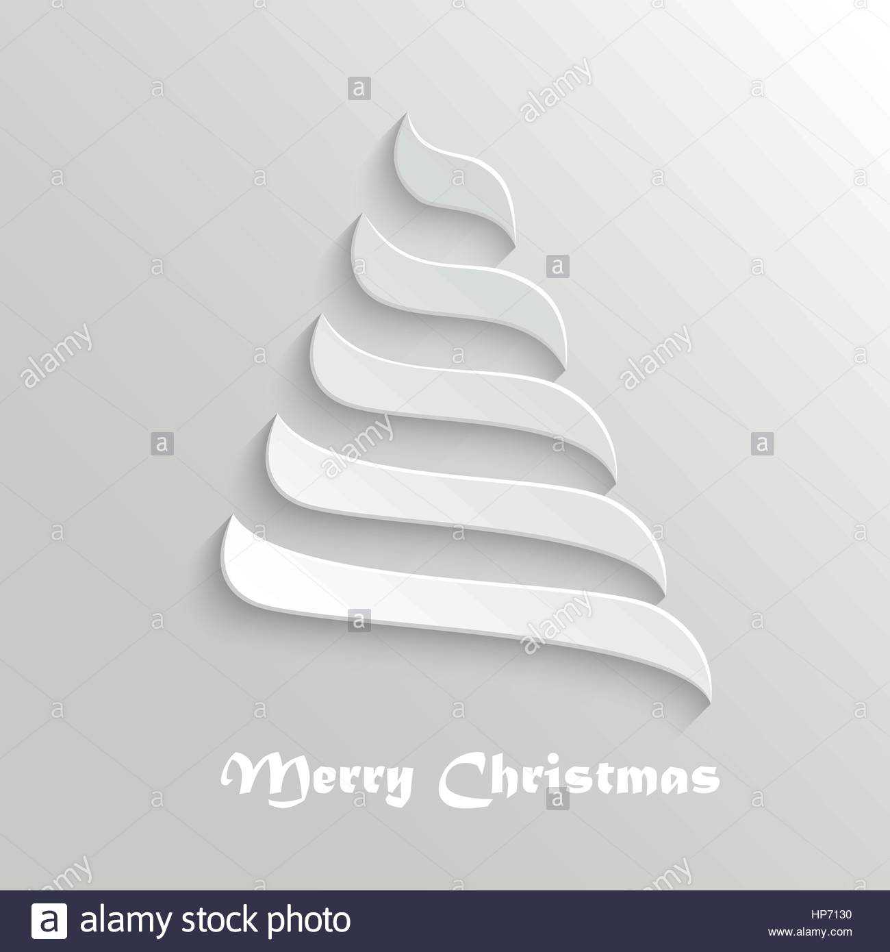 Christmas Tree – 3D Abstract New Year Symbol. Greeting Card Regarding 3D Christmas Tree Card Template