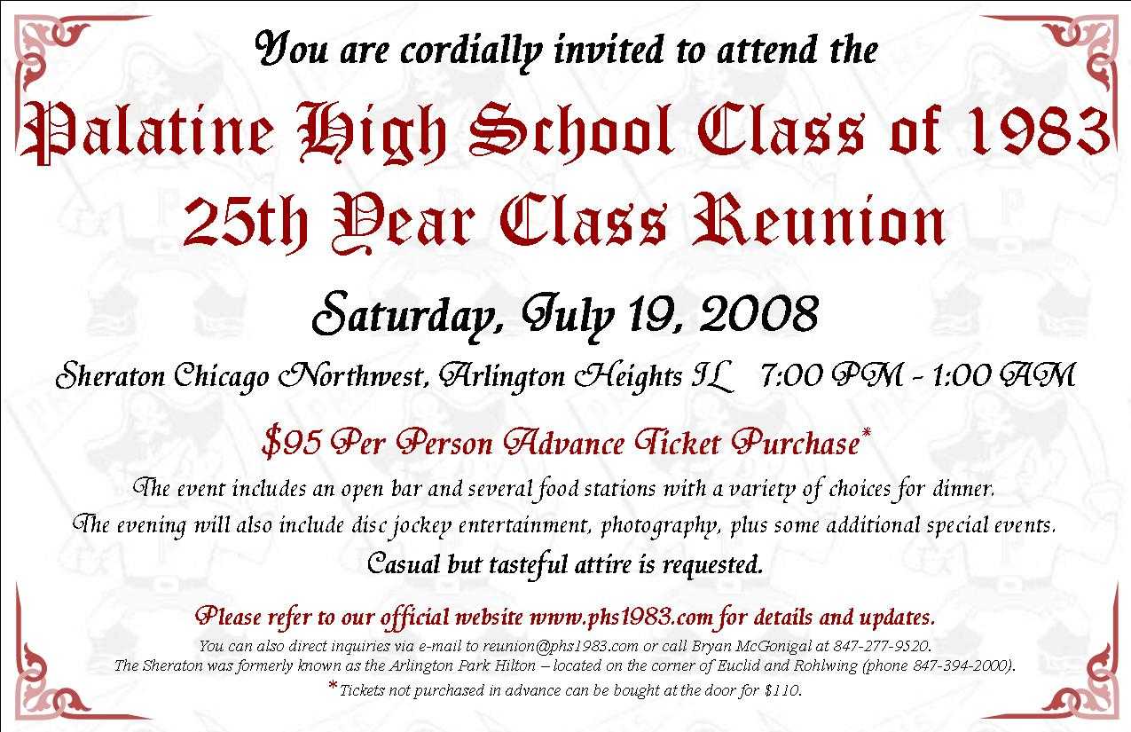 Class Reunion Similiar High School Reunion Program Template In Reunion Invitation Card Templates