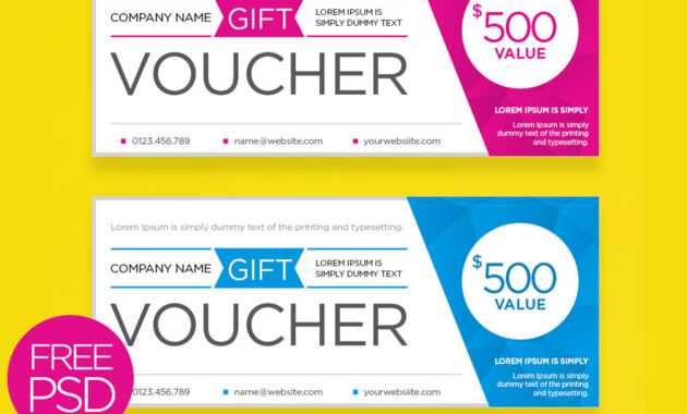 Clean And Modern Gift Voucher Template Psd | Psdfreebies inside Gift Certificate Template Photoshop