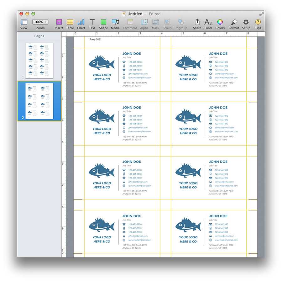 Clean Business Cards Template With Regard To Business Card Template Pages Mac