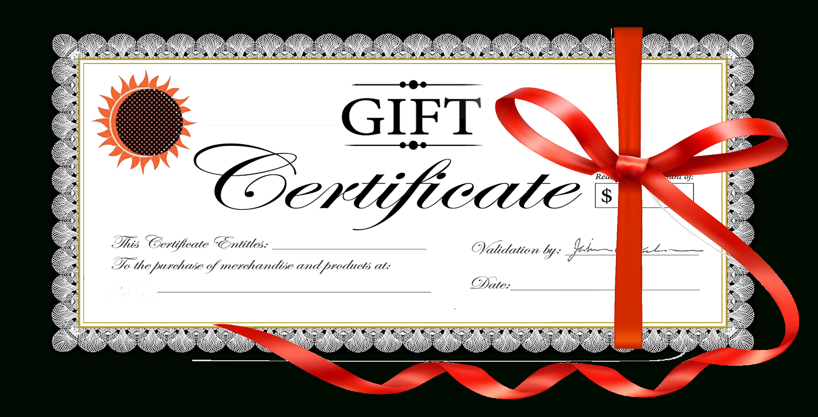 Clipart Gift Certificate Template For Tattoo Gift Certificate Template