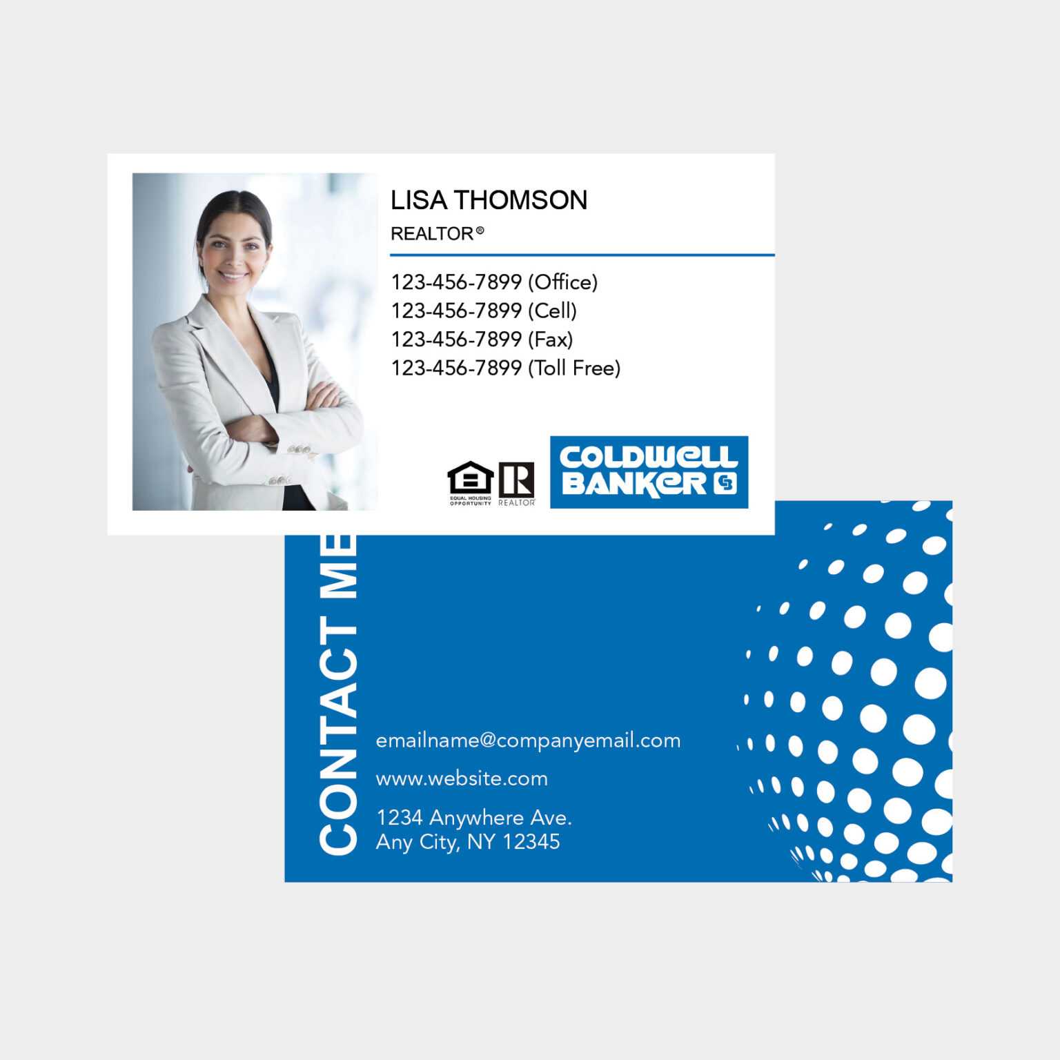 Coldwell Banker Business Cards inside Coldwell Banker Business Card