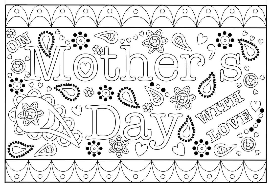 Colouring Mothers Day Card Free Printable Template For Mothers Day Card Templates