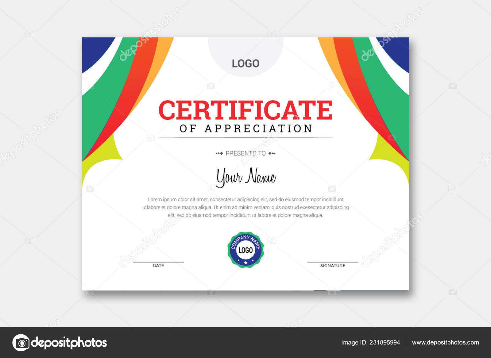 Comp Card Template Psd | Abstract Certificate Template Inside Comp Card Template Download