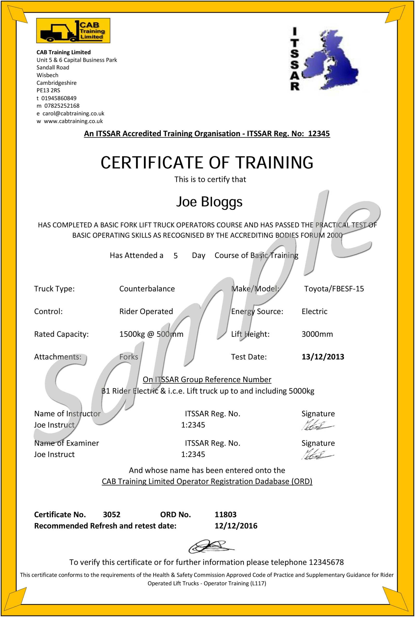 Company Forklift License: Engage Project. Regarding Forklift Certification Card Template