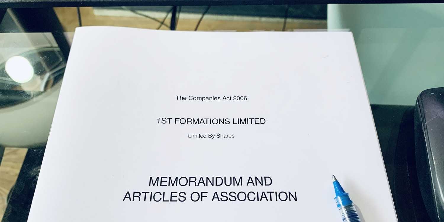Company Memorandum And Articles Of Association With Regard To Share Certificate Template Companies House