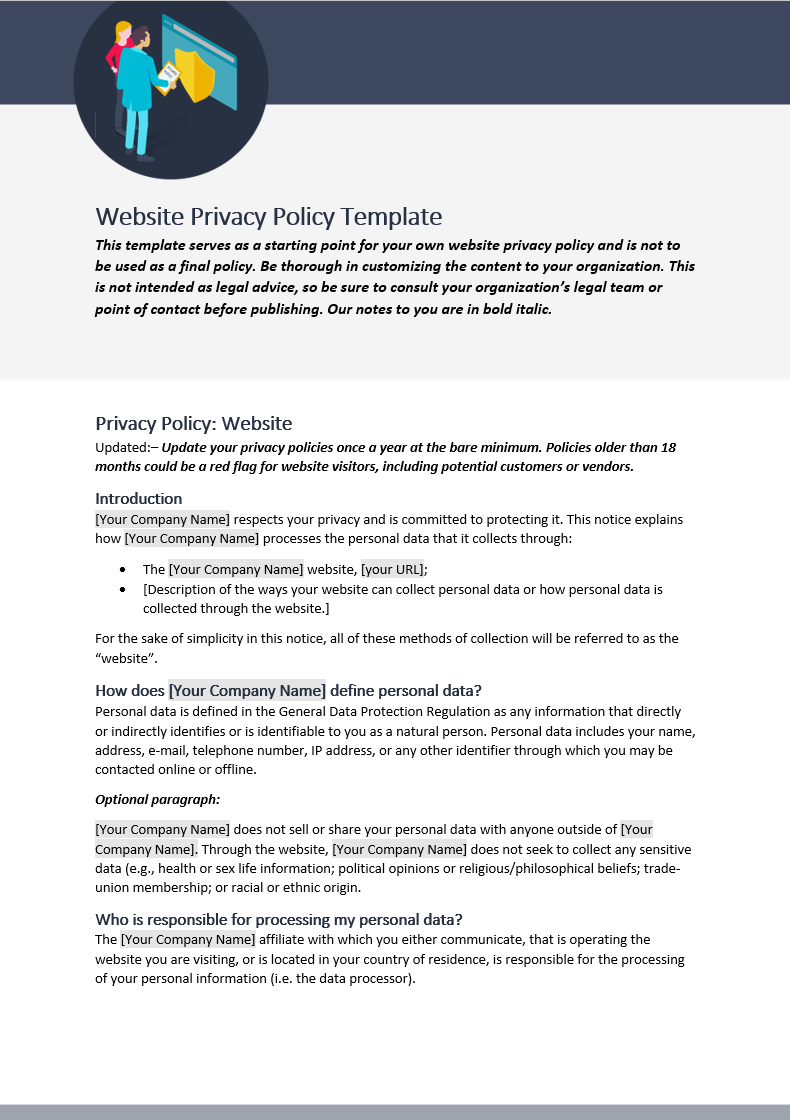 Company Policy Template And Procedures South Africa Word Car Pertaining To Credit Card Privacy Policy Template