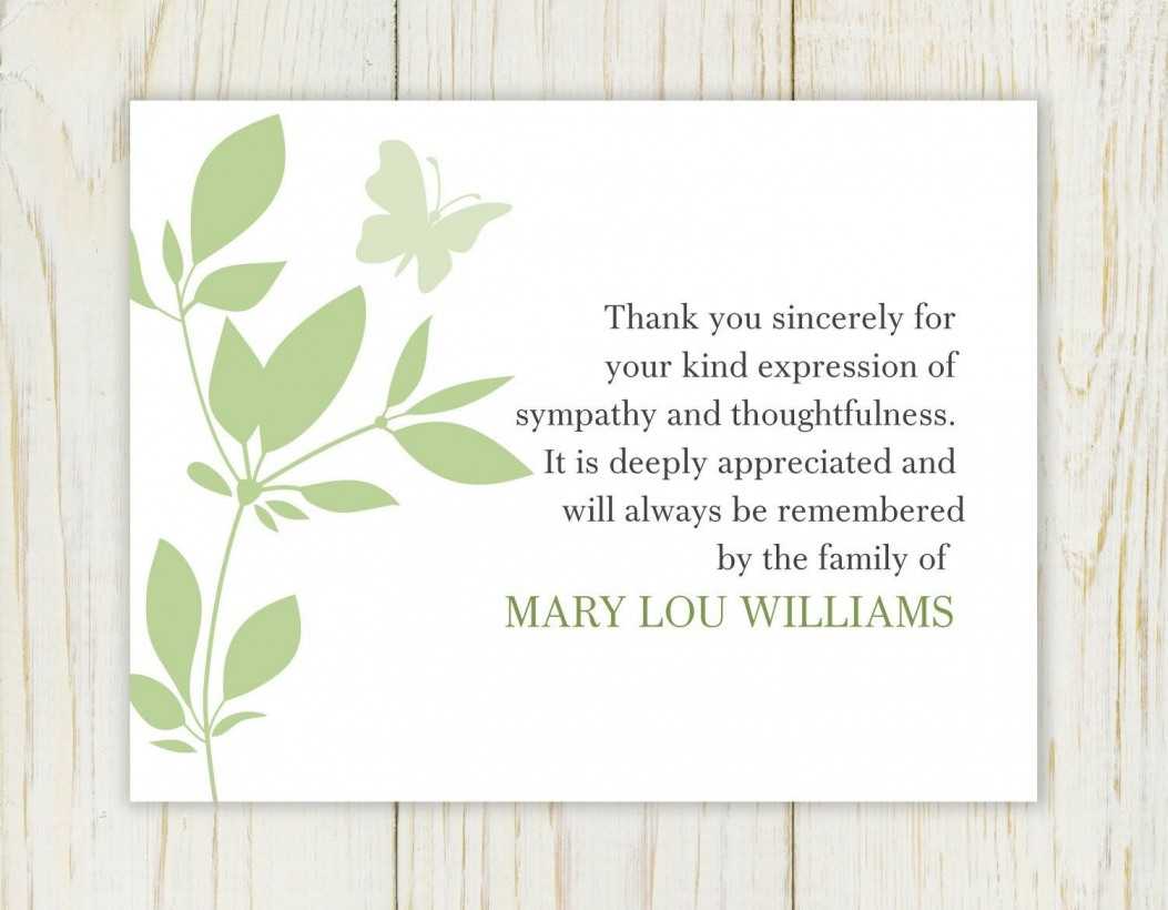 Condolence Thank You Cards Get Sympathy Hallmark Simple Throughout Sympathy Thank You Card Template