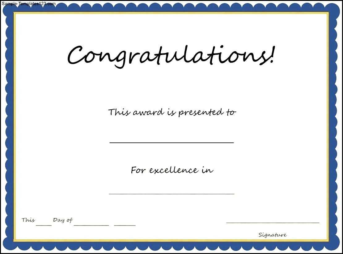 Congratulations Certificates Templates – Tunu.redmini.co In Free Student Certificate Templates