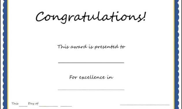 Congratulations Certificates Templates - Tunu.redmini.co pertaining to Congratulations Certificate Word Template