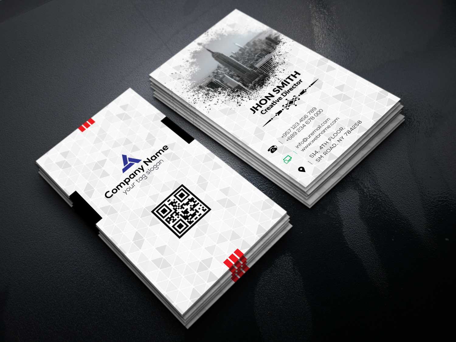 Corporate Business Card Templatemd Shagor Hasan On Dribbble Throughout Professional Name Card Template