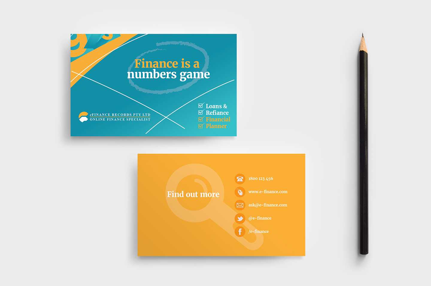 Corporate Finance Business Card Template In Psd, Ai Regarding Create Business Card Template Photoshop